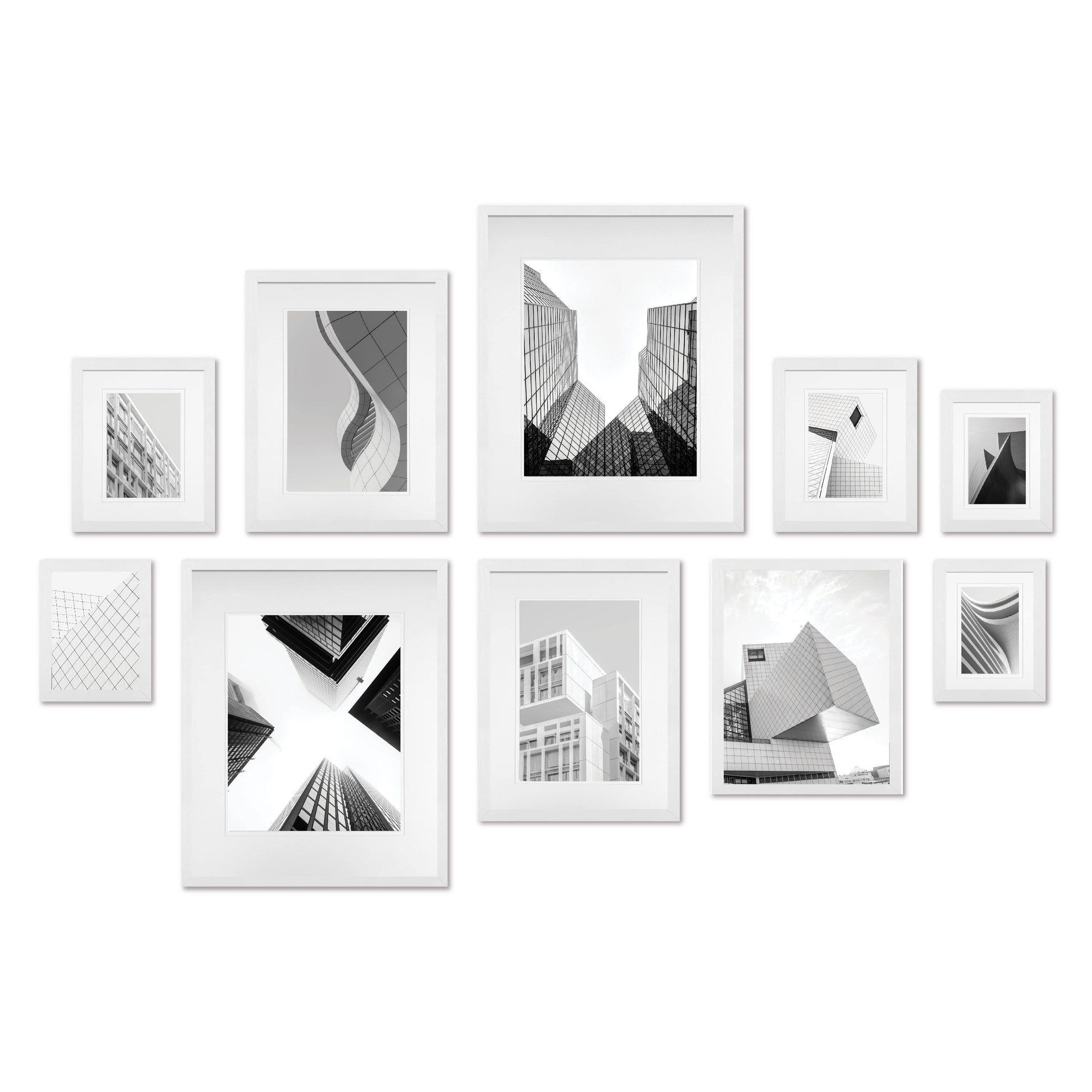 Studio Nova White Wall Frame Set - 10 Frames