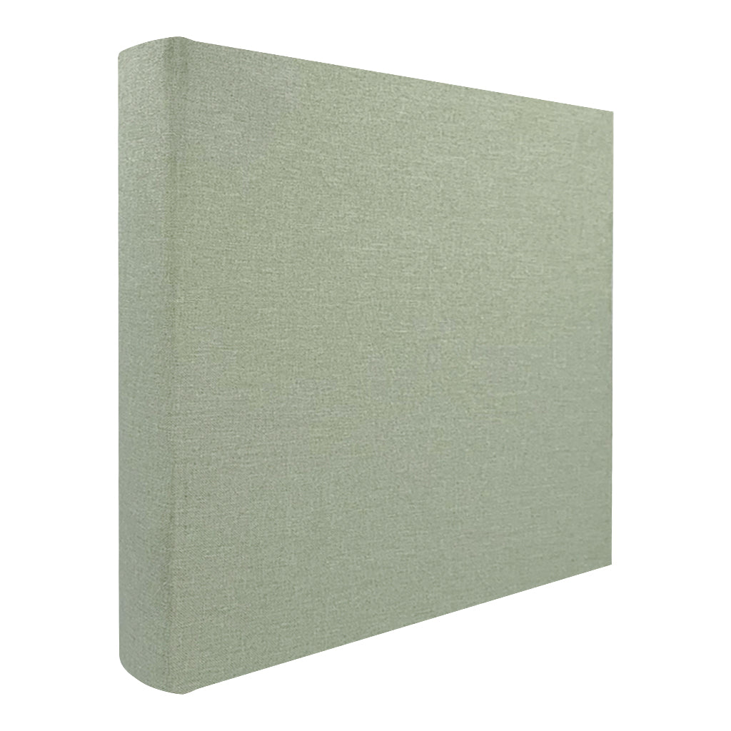 Profile Plush Linen Sage Green Slip-in Photo Album - 200 Photos