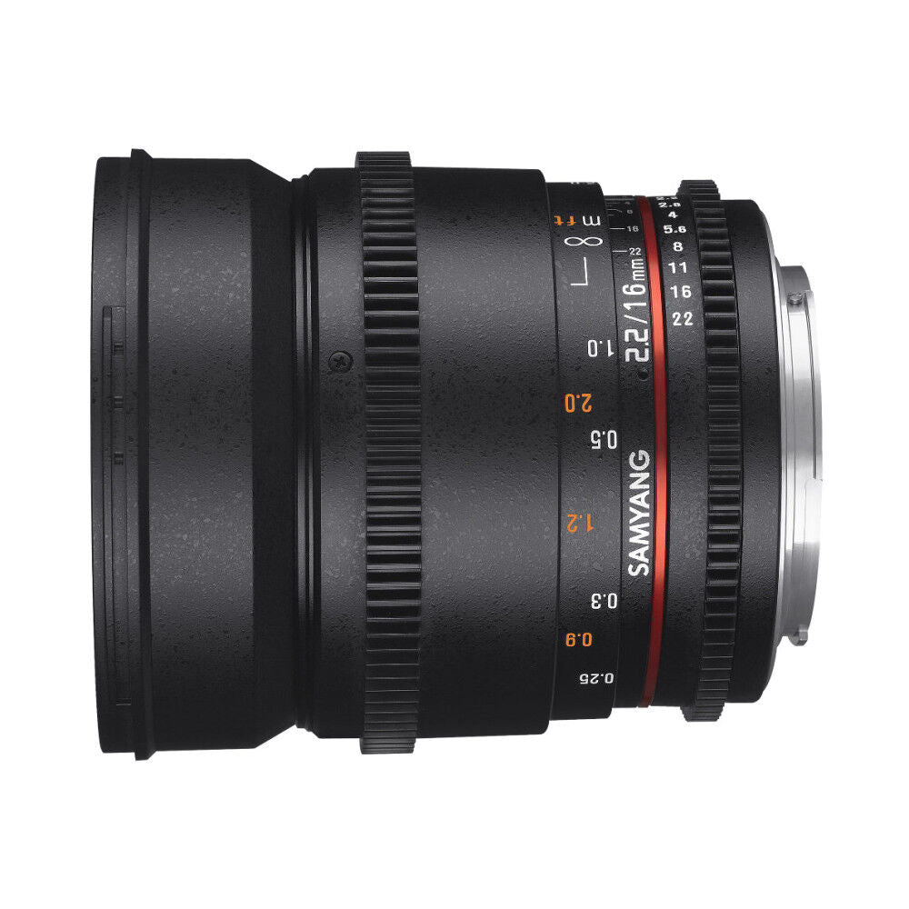 Samyang 16mm T2.2 VDSLR II APC-C Canon EFS Mount | Secondhand