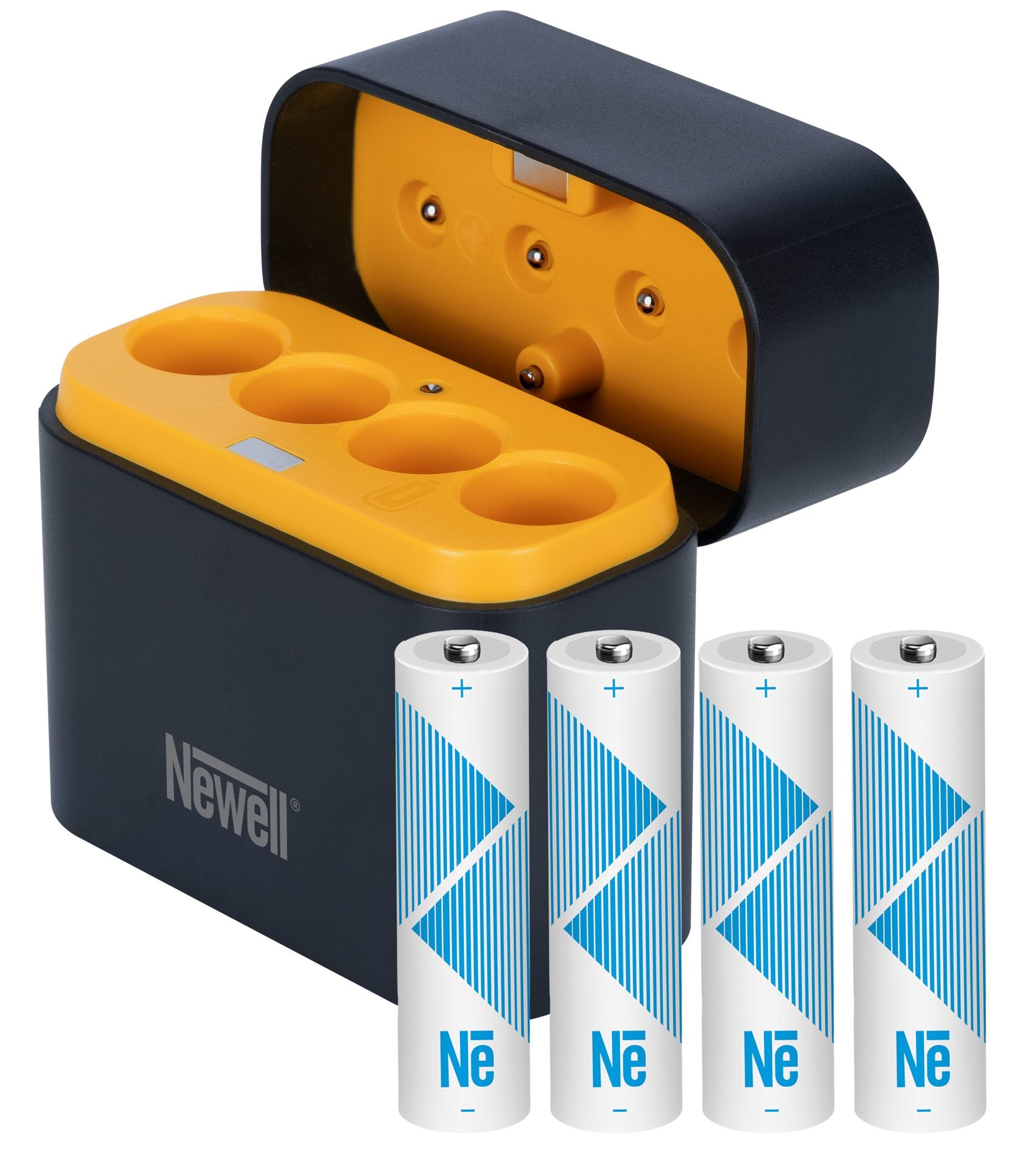 Newell 4-Channel Li-ion AA Battery Charger with 4 x 2200 mAh Batteries