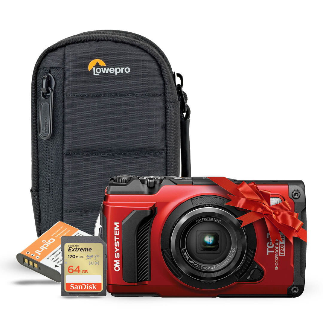 OM SYSTEM Tough TG-7 Adventure Kit Red