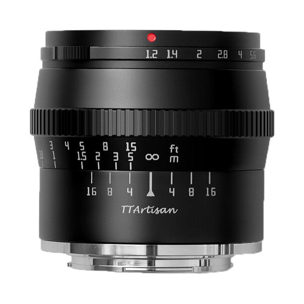 TTArtisan MF 50mm f/1.2 MFT Mount Lens Black