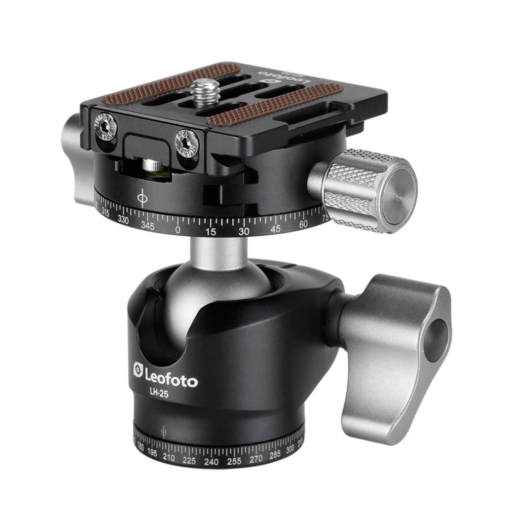 Leofoto LH-25R 25mm Low Profile Ball Head with NP-50 Plate