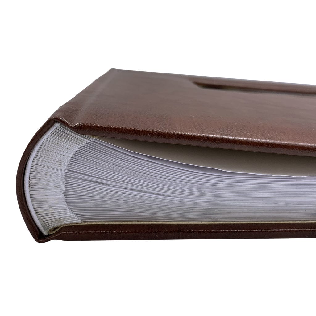 Profile Prestige Leather Brown Slip-in Photo Album - 500 photos