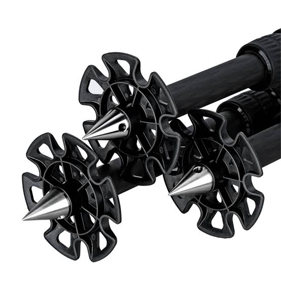 Leofoto TFW Stainless Steel Tripod Spikes with Snow/Sand Shoes for 3/8 Threaded Legs