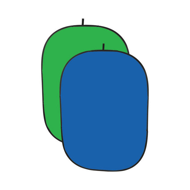 Prolux 1.8 x 2.1m Folding Background Chroma Blue and Green Screen