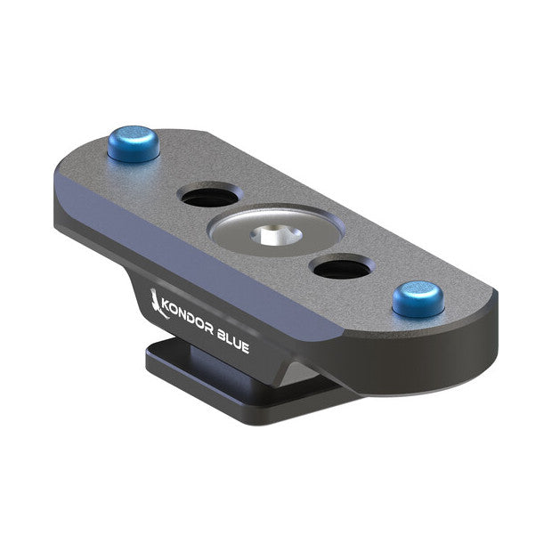 Kondor Blue NATO Rail to Hot Shoe Adapter for Remote Trigger Top Handles - Grey