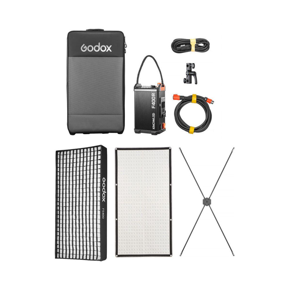 Godox KNOWLED F400R Flexible RGB LED Mat 400W 2x4ft Kit with FA400 Softbox