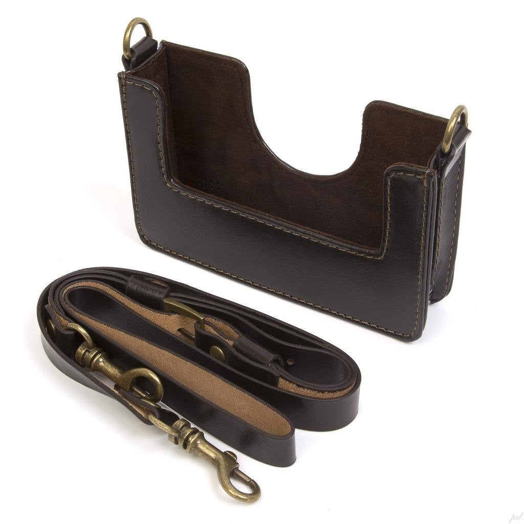 Polaroid Socialmatic Leather Neck Holder - Brown