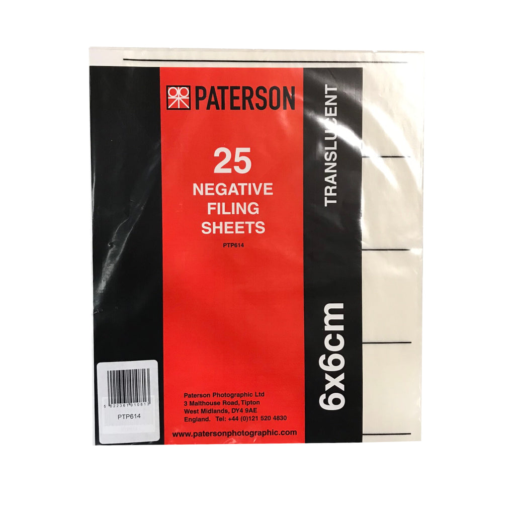 Paterson Archival Storage Pages for 120/220mm Negatives - 25 Pack