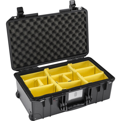 Pelican 1535AIRBWD  Wheeled Case w/Padded Dividers BLK
