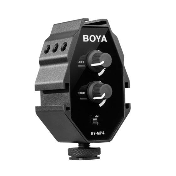 Boya BY-MP4 2-Channel Audio Adapter with 3.5mm Cables