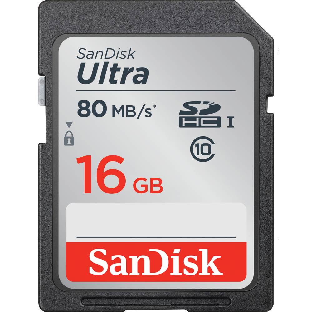 SanDisk Ultra 16GB SDHC UHS-I Memory Card