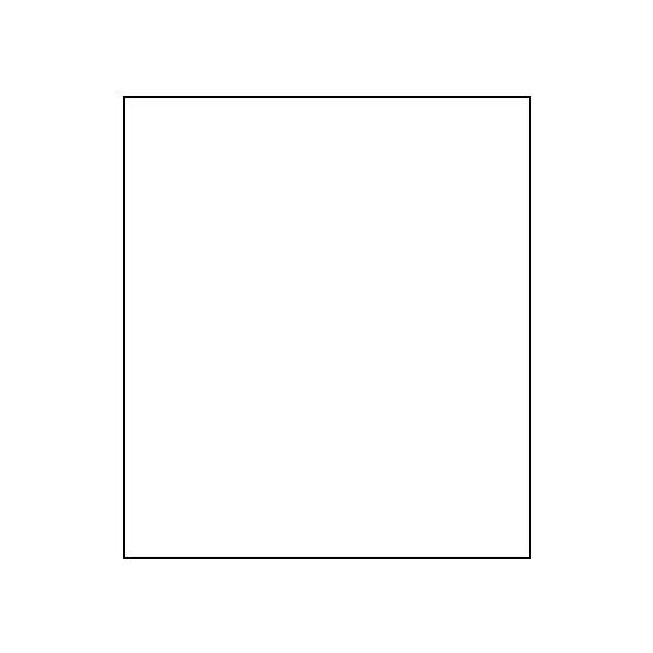 Plain white muslin fabric background with dark border frame, front view