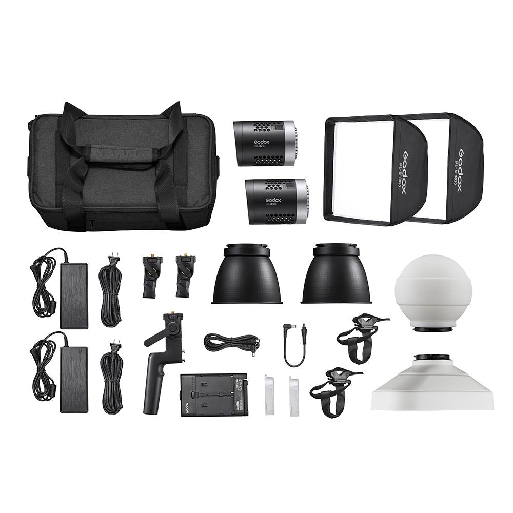 Godox ML30Bi 2 Head Bi-Colour LED Light Kit