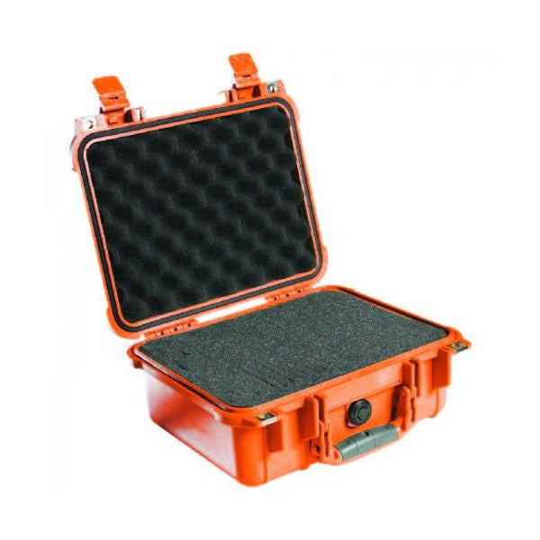 Pelican 1400 Case with Foam Orange