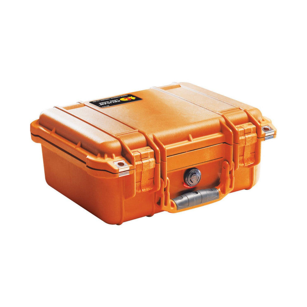 Pelican 1400 Case with Foam Orange