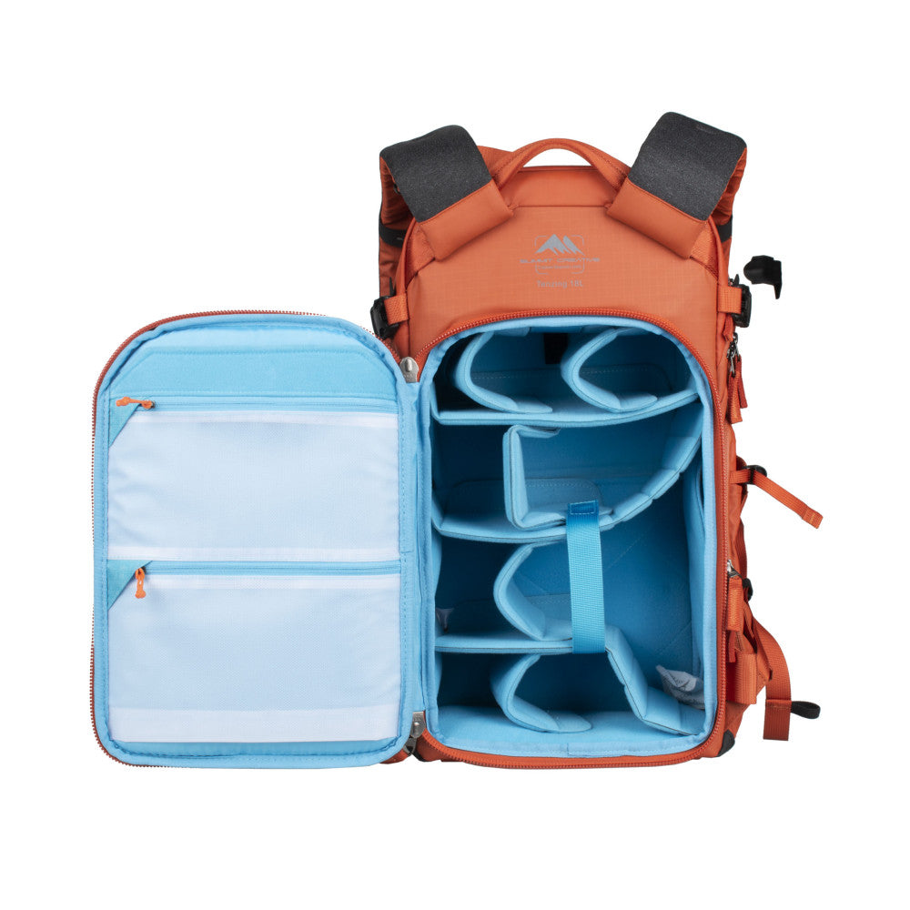 Summit Creative Tenzing 18L Small Zip Top Camera Backpack Orange