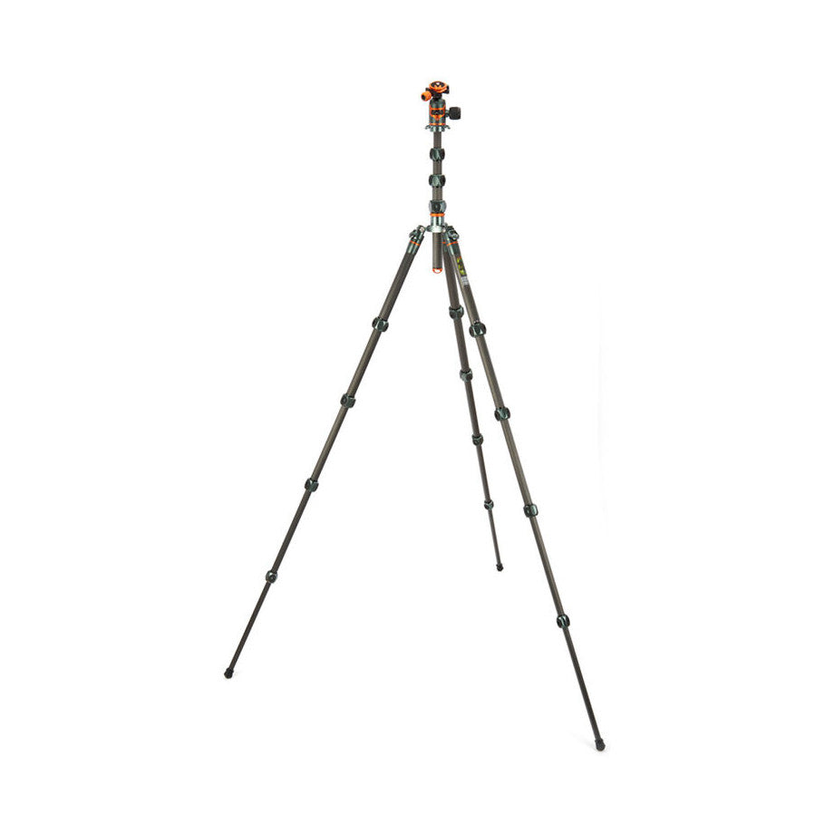 3 Legged Thing Legends Bucky Carbon Fibre Tripod Kit - Matte Black with AirHed VU Ball Head