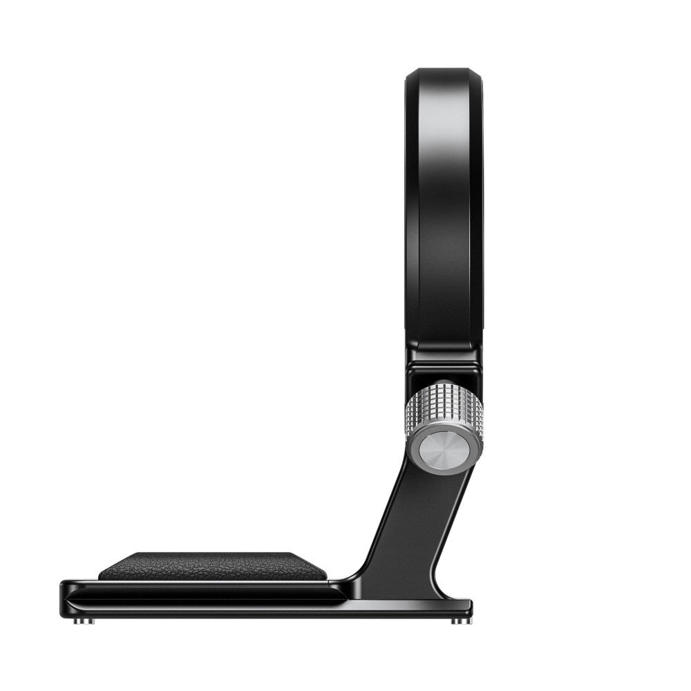 Black lens collar with adjustable knob shown in side profile view against white background.