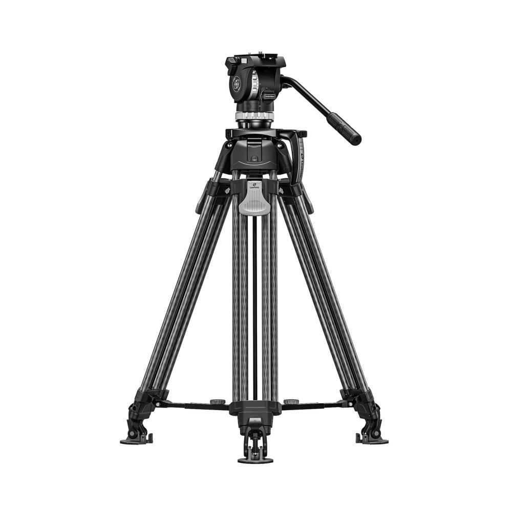 Leofoto LVF-163C+FH-10 Professional Carbon Fibre Video Tripod with Fluid Video Head