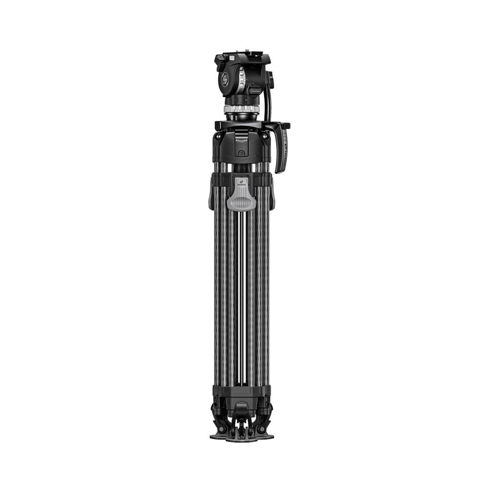 Leofoto LVF-163C+FH-10 Professional Carbon Fibre Video Tripod with Fluid Video Head
