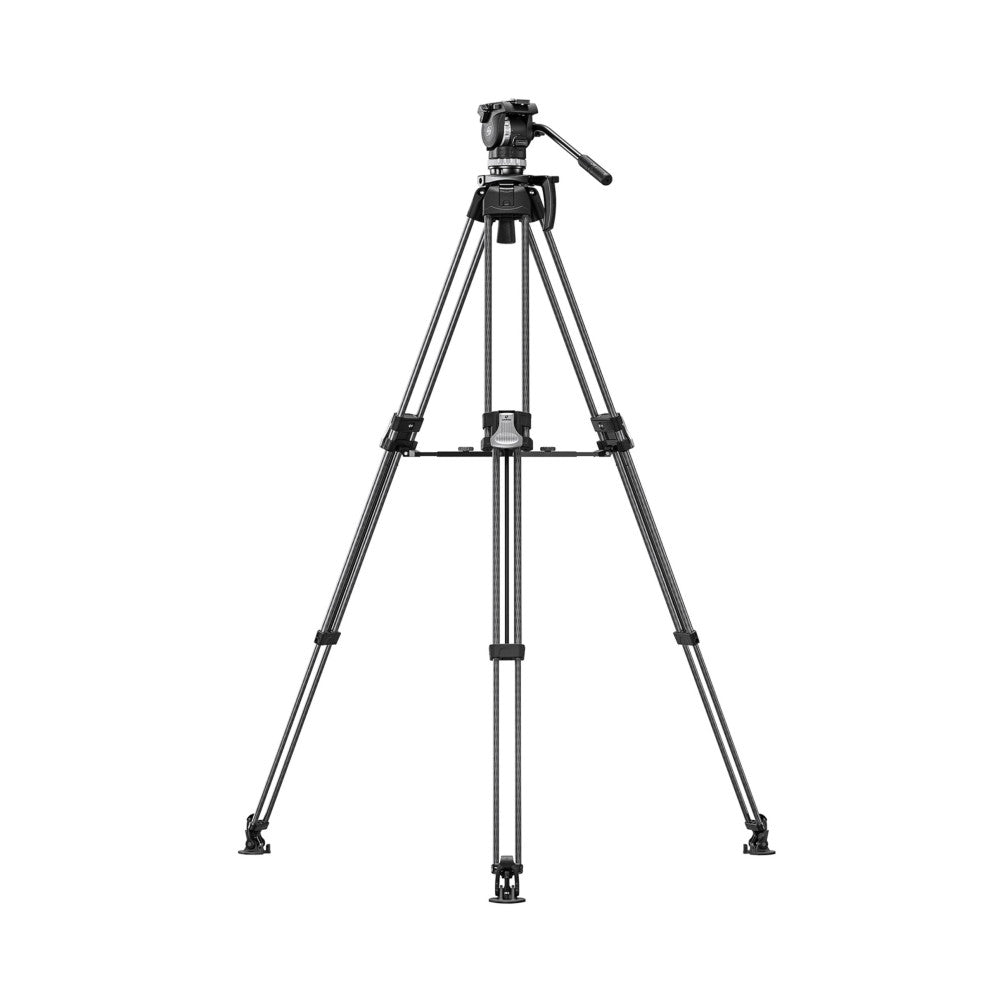 Leofoto LVF-163C+FH-10 Professional Carbon Fibre Video Tripod with Fluid Video Head