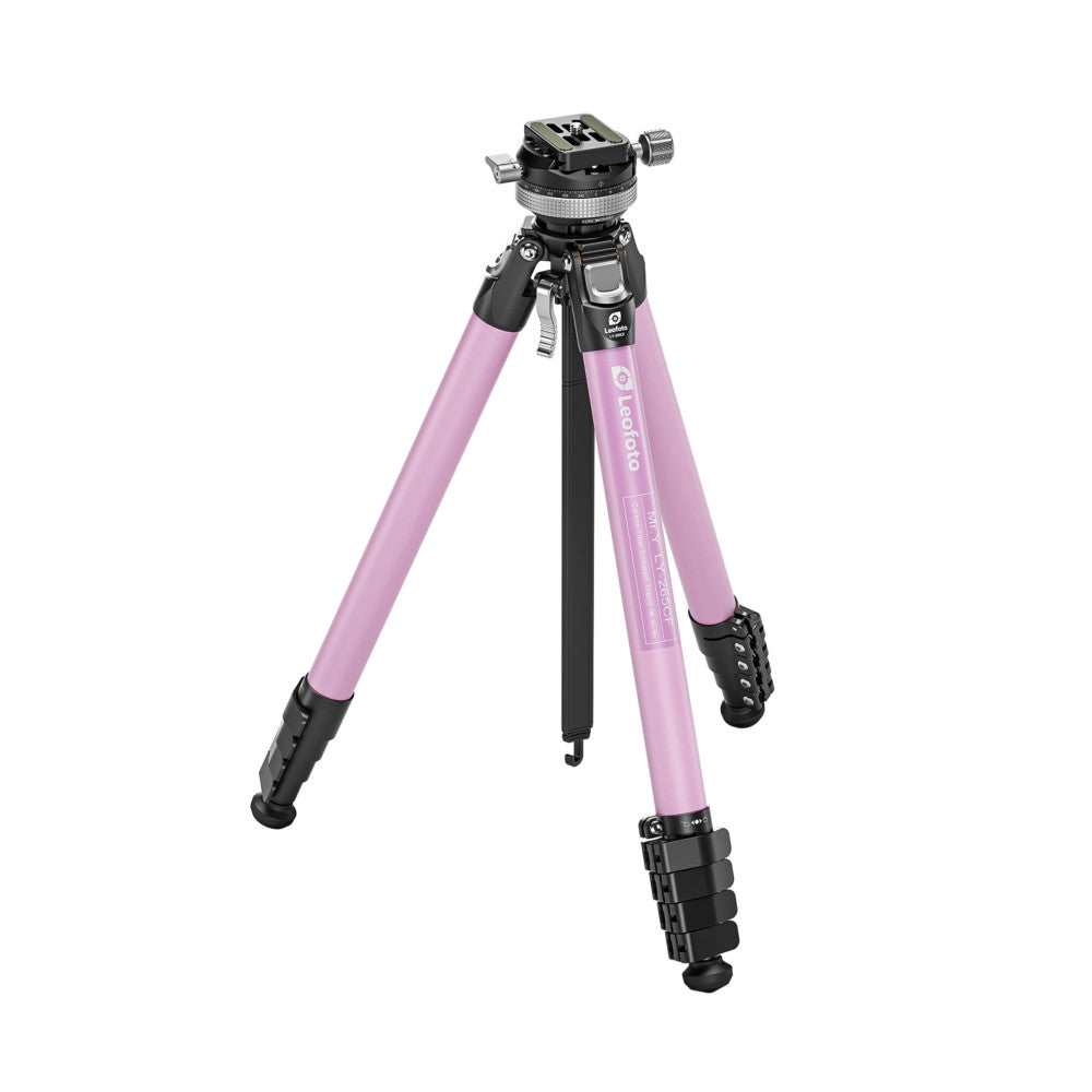 Leofoto LY-265CF-P Mr.Y Series Carbon Fibre Tripod with Inverted Ball Head - Pink