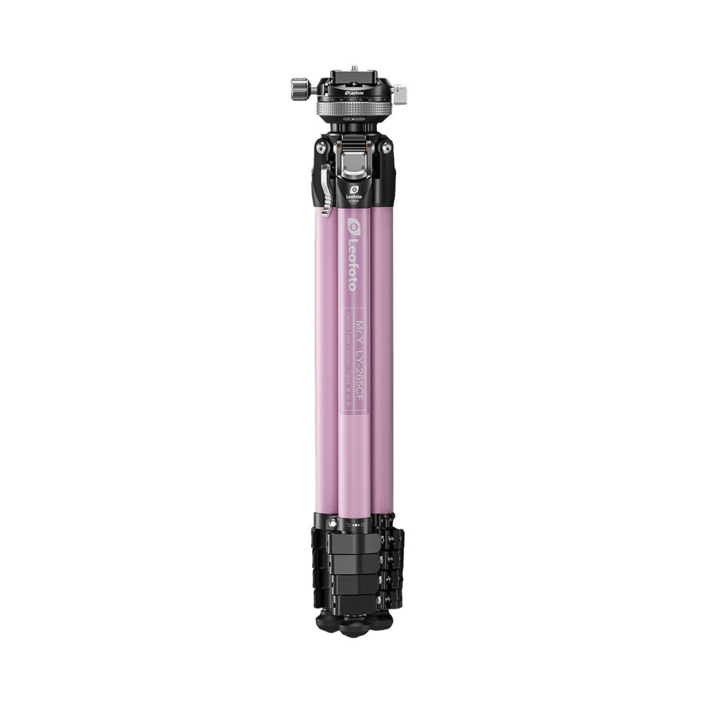 Leofoto LY-265CF-P Mr.Y Series Carbon Fibre Tripod with Inverted Ball Head - Pink