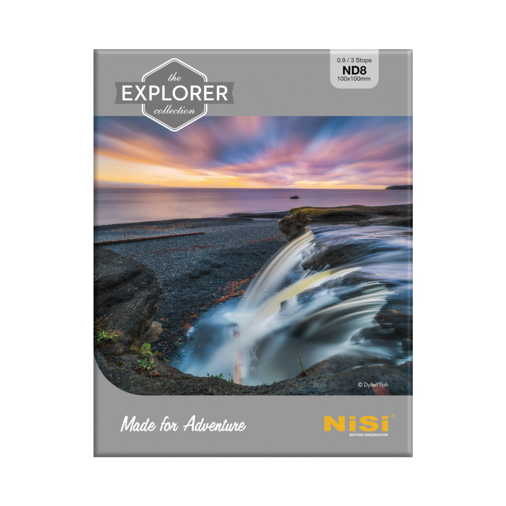 NiSi Explorer Collection 100x100mm Nano IR Neutral Density Filter - ND8 (0.9) - 3 Stop