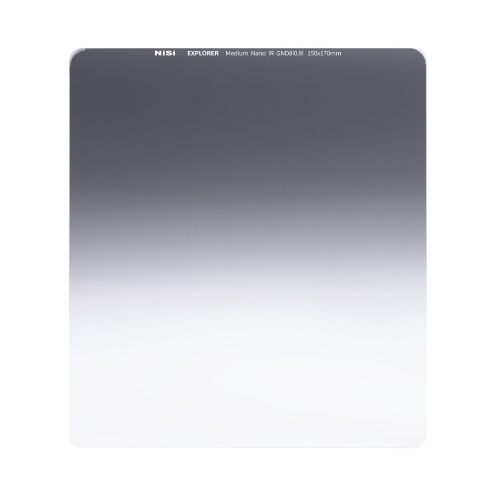 NiSi Explorer Collection 150x170mm Nano IR Medium Graduated Neutral Density Filter GND8 (0.9) 3 Stop