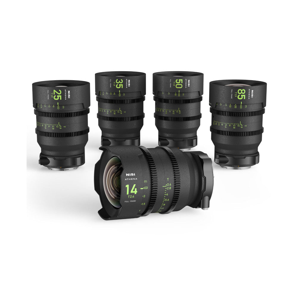 NiSi ATHENA PRIME Full Frame Cinema Lens Kit with 5 Lenses (E Mount)