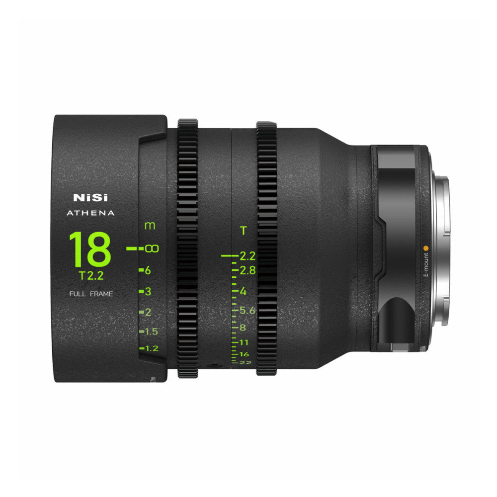 NiSi ATHENA PRIME Full Frame 3-Lens Add-On Kit (18mm T2.2, 40mm T1.9, 135mm T2.2) E Mount