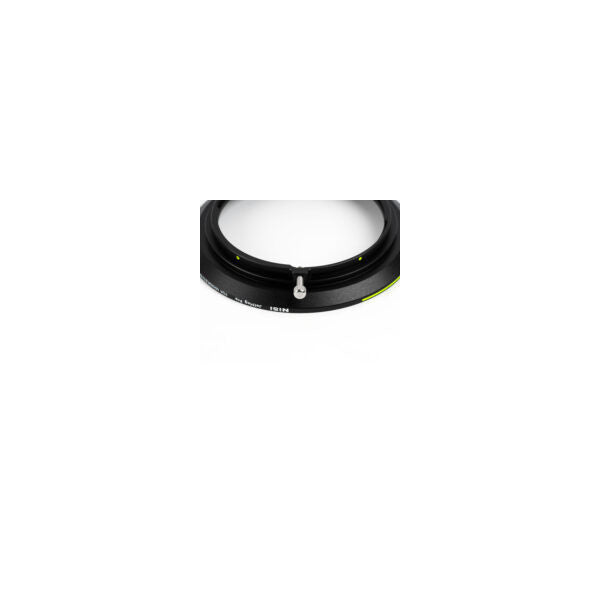 Black circular magnetic filter adapter ring shown from above, displaying top view with attachment points and NiSi branding visible on the rim.