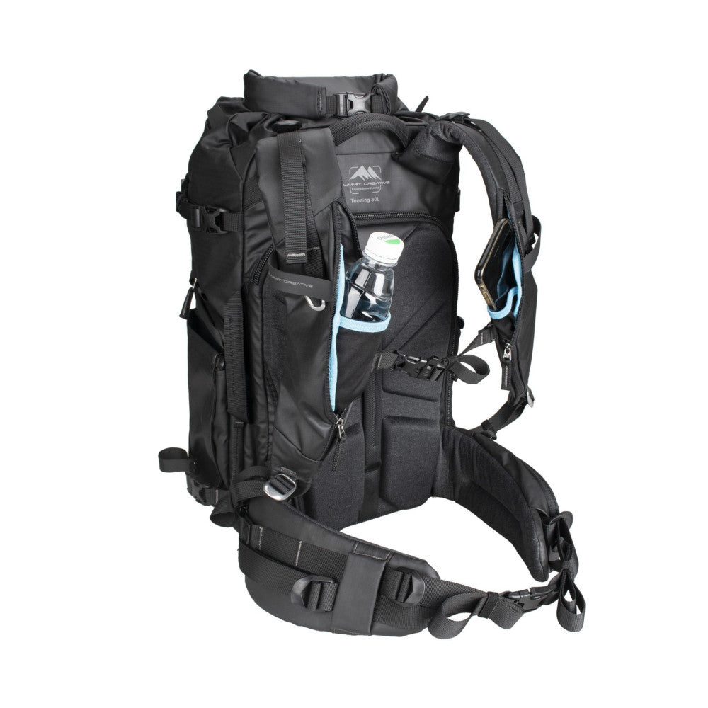 Summit Creative Medium Rolltop Camera Backpack Tenzing 30L - Black