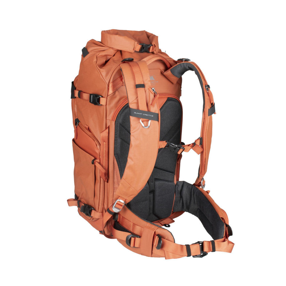 Summit Creative Large Rolltop Camera Backpack Tenzing 40L (Orange)