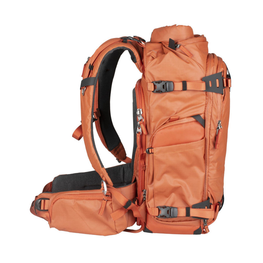 Summit Creative XLarge Rolltop Camera Backpack Tenzing 50L Orange