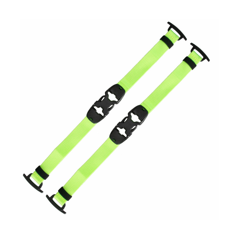 Summit Creative Tenzing Front Buckle Strap Set of 2 - Fluorescent Green