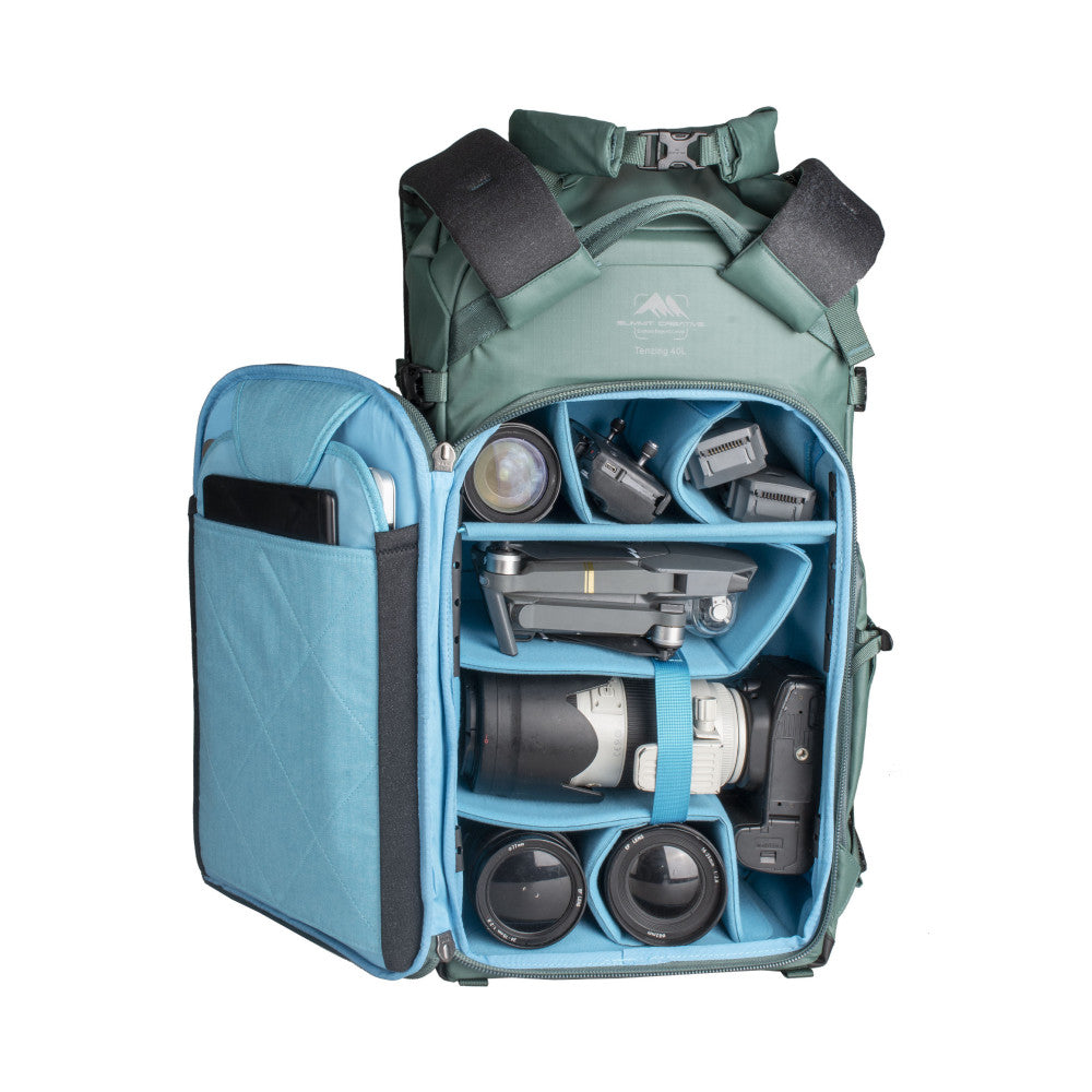 Summit Creative Large Rolltop Camera Backpack Tenzing 40L (Green)
