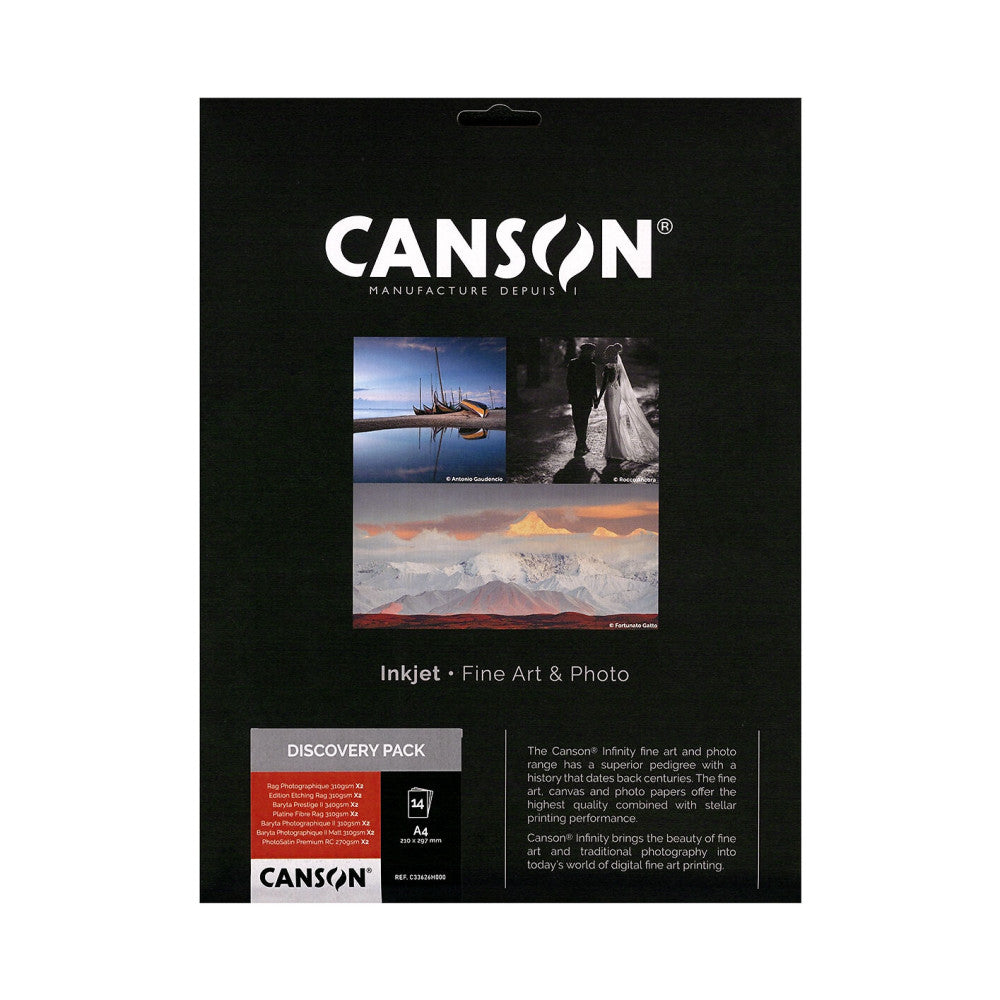 Canson Infinity Fine Art & Photo Discovery Pack 14 Sheets