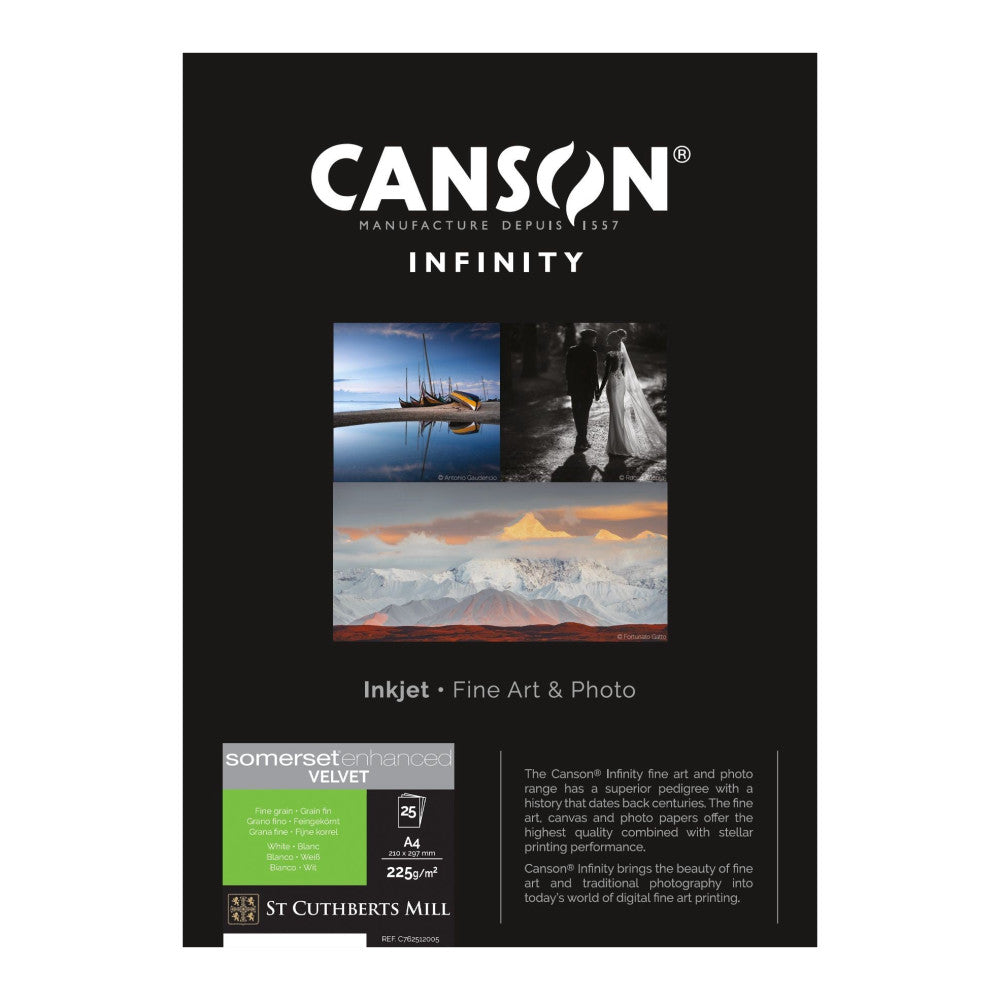 Canson Somerset Enhanced 225gsm A4 25 Sheets