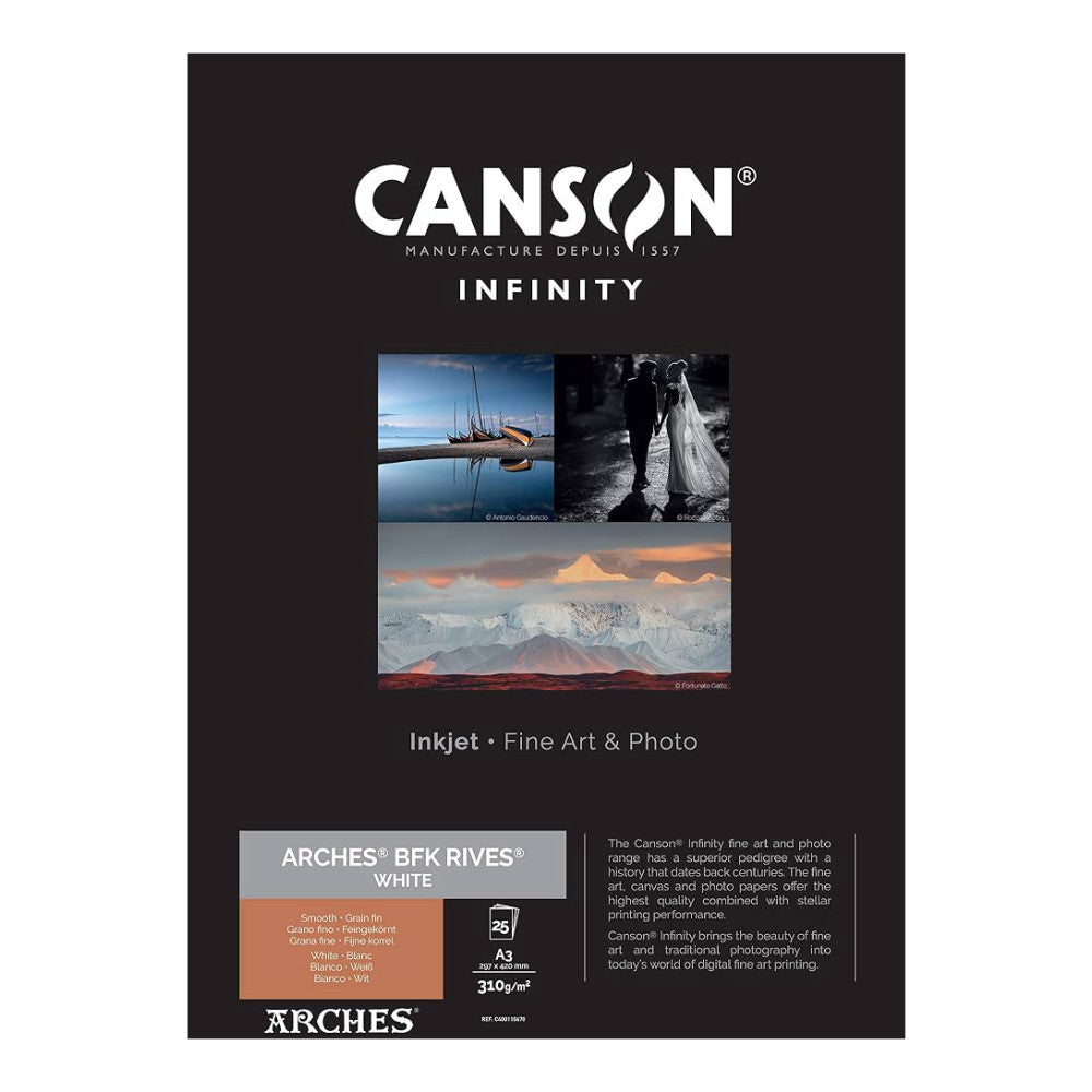 Canson ARCHES BFK Rives White A3 25 Sheets