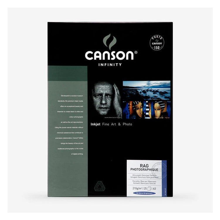 Canson Infinity Rag Photographique II 210gsm A3 25 Sheets
