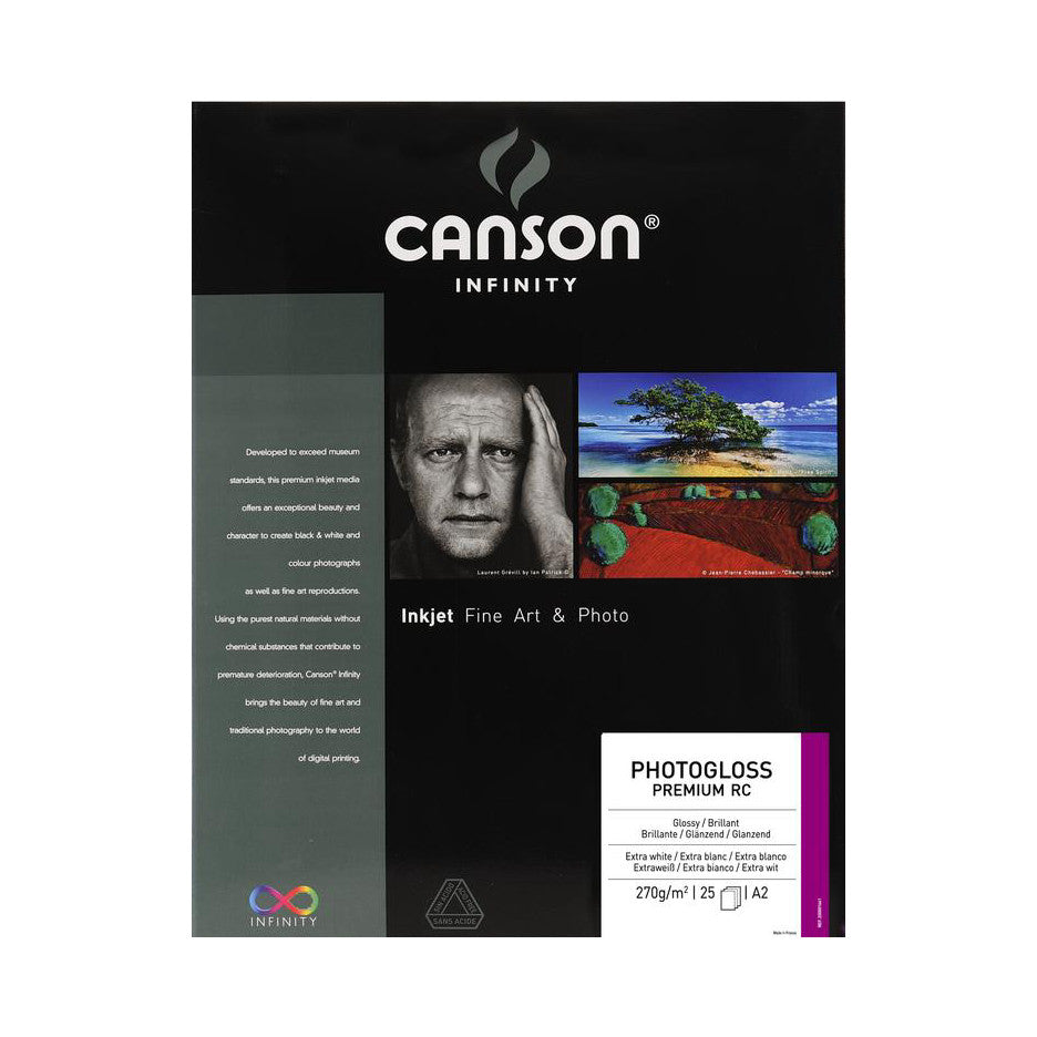 Canson PhotoGloss Premium RC 270gsm A2 25 Sheets