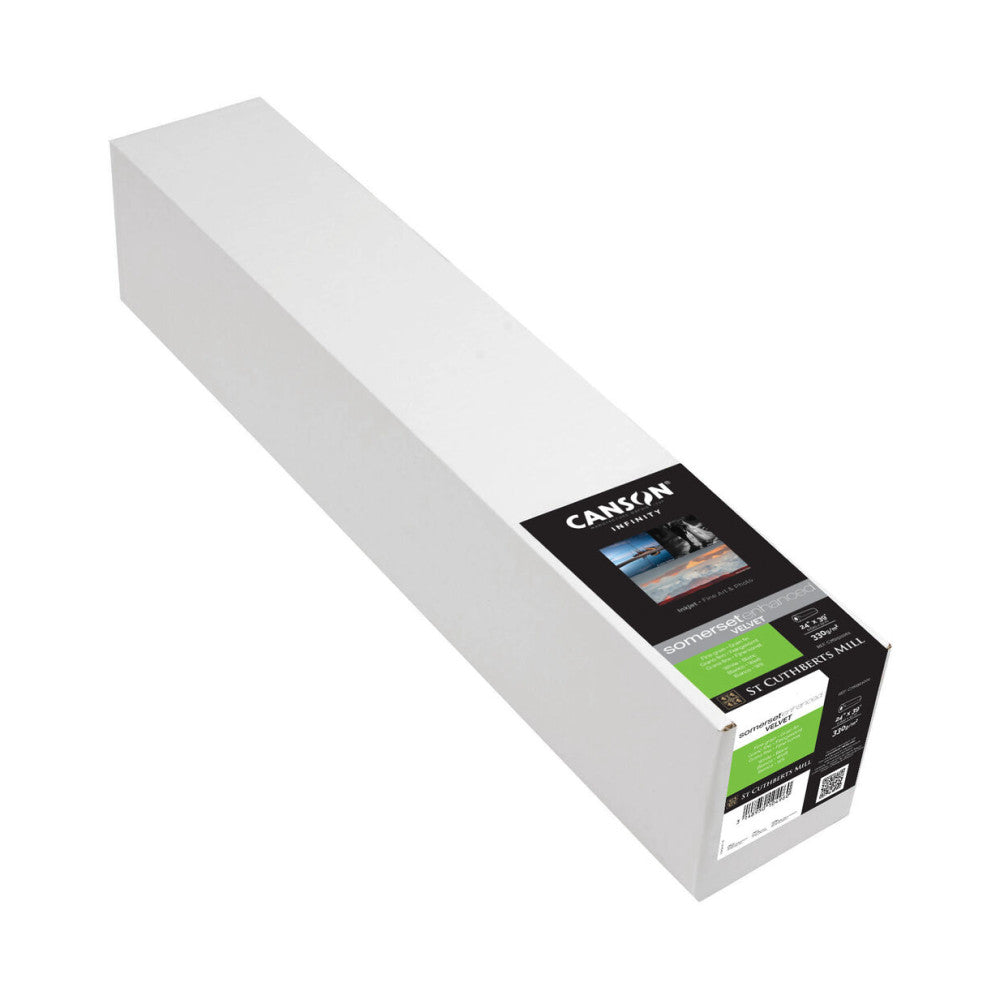Canson Somerset Enhanced Velvet White 255gsm 610mm x 12m Roll