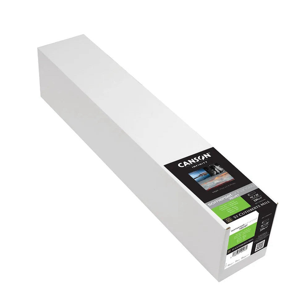 Canson Somerset Enhanced Velvet White 330gsm 610mm x 12m Roll