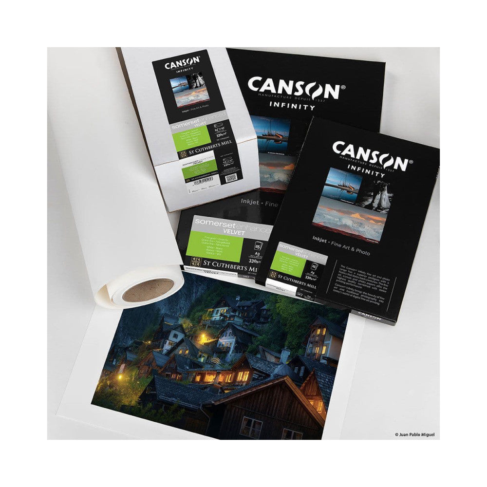 Canson Somerset Enhanced Velvet 330gsm 1118mm x 12m Roll