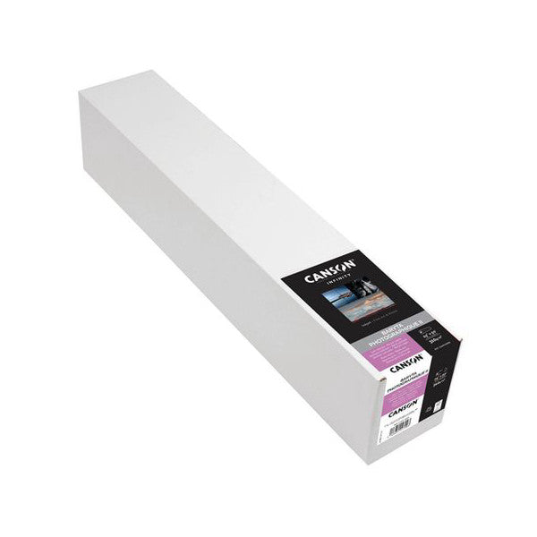 Long white paper roll with product packaging label visible on the end, shown at an angle against white background.