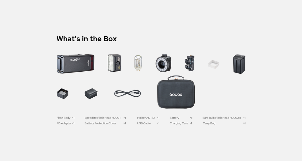Godox AD200Pro II TTL Pocket Flash