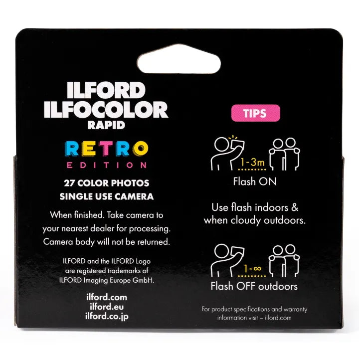 Ilford Ilfocolor Rapid Single-Use Camera - 5-Pack